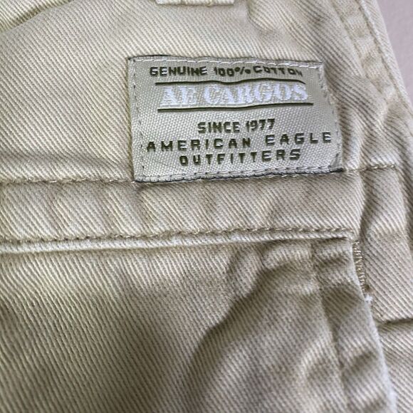 American Eagle Cargo Shorts Mens 33 Utility Classic Tan Streetwear Baggy Y2K - Picture 7 of 14